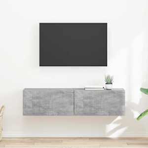 TV wall cabinet 2 pcs Beton 60 x 31 x 29.5 cm kompozitní dřevo - obrázek 1