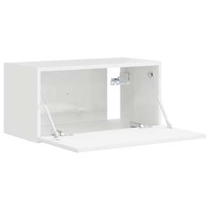 TV wall cabinet Lesklá Bílá 60 x 31 x 29,5 cm kompozitní dřevo - obrázek 5