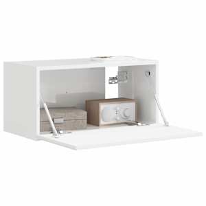 TV wall cabinet Lesklá Bílá 60 x 31 x 29,5 cm kompozitní dřevo - obrázek 3