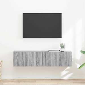 TV wall cabinet Nástěnný 2 pcs Šedá Sonoma 60 x 31 x 29,5 cm - obrázek 1