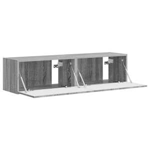 TV wall cabinet Nástěnný 2 pcs Šedá Sonoma 60 x 31 x 29,5 cm - obrázek 6