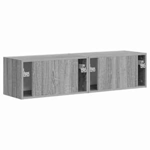 TV wall cabinet Nástěnný 2 pcs Šedá Sonoma 60 x 31 x 29,5 cm - obrázek 9
