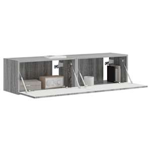 TV wall cabinet Nástěnný 2 pcs Šedá Sonoma 60 x 31 x 29,5 cm - obrázek 3