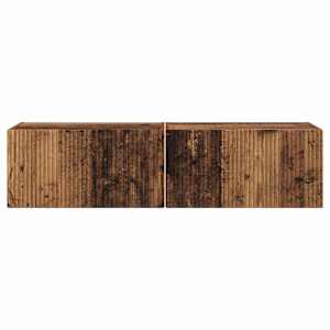 TV wall cabinet Nástěnný 2 pcs Staré dřevo 60 x 31 x 29.5 cm - obrázek 7