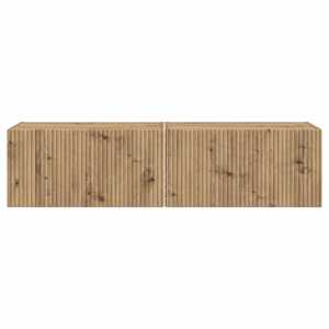 TV wall cabinet 2 pcs Umělecký dub kompozitní dřevo - obrázek 7