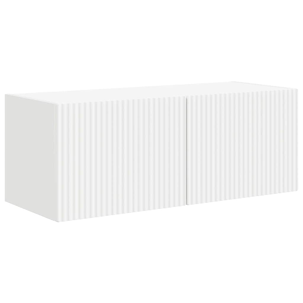 VidaXL Tv Wandkast Wandgemonteerd Wit 60 X 31 X 29.5 Cm Bewerkt Hout