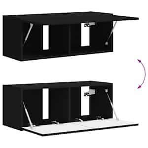 TV wall cabinet Černá 60 x 31 x 29.5 cm kompozitní dřevo - obrázek 11