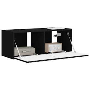 TV wall cabinet Černá 60 x 31 x 29.5 cm kompozitní dřevo - obrázek 3