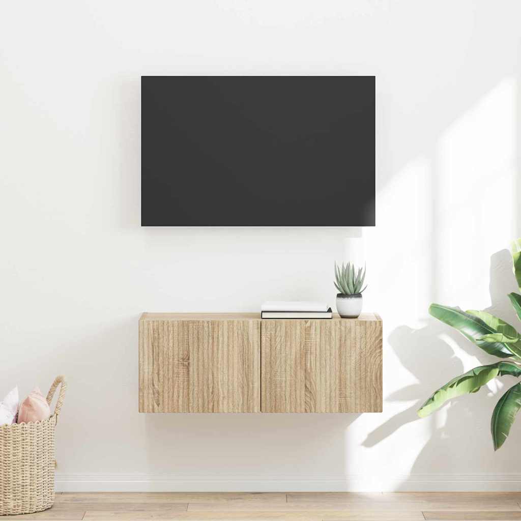 Mobilă și Mobilier - Dulap TV de perete Sonoma 60 x 31 x 29.5 cm Lemn compozit