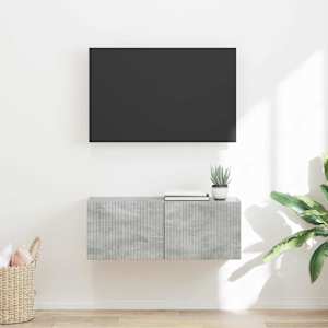 TV wall cabinet Beton 60 x 31 x 29.5 cm kompozitní dřevo - obrázek 1