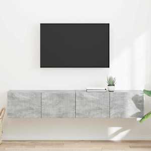 TV stenska omara 2 pcs Beton 78,5 x 31 x 29,5 cm