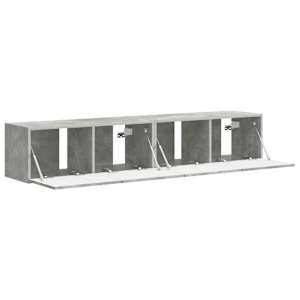 TV wall cabinet 2 pcs Beton 60 x 31 x 29.5 cm kompozitní dřevo - obrázek 6