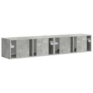 TV wall cabinet 2 pcs Beton 60 x 31 x 29.5 cm kompozitní dřevo - obrázek 9