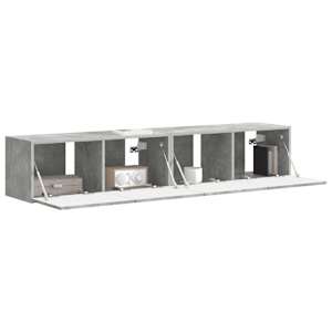 TV wall cabinet 2 pcs Beton 60 x 31 x 29.5 cm kompozitní dřevo - obrázek 3