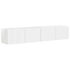 TV wall cabinet Nástěnný 2 pcs Lesklá Bílá 78,5 x 31 x 29,5 cm - obrázek 2