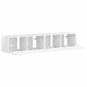 TV wall cabinet Nástěnný 2 pcs Lesklá Bílá 78,5 x 31 x 29,5 cm - obrázek 6