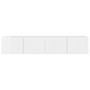 TV wall cabinet Nástěnný 2 pcs Lesklá Bílá 78,5 x 31 x 29,5 cm - obrázek 7