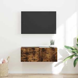 TV wall cabinet Kouřový dub 60 x 31 x 29.5 cm kompozitní dřevo - obrázek 1