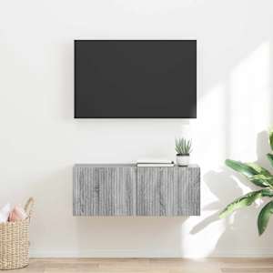 TV wall cabinet Šedá Sonoma 60 x 31 x 29.5 cm kompozitní dřevo - obrázek 1