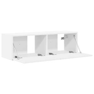 TV wall cabinet Bílá 98 x 31 x 29,5 cm kompozitní dřevo - obrázek 5
