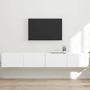 TV wall cabinet 2 pcs Bílá 98 x 31 x 29,5 cm kompozitní dřevo - obrázek 1