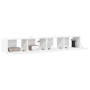 TV wall cabinet 2 pcs Bílá 98 x 31 x 29,5 cm kompozitní dřevo - obrázek 3