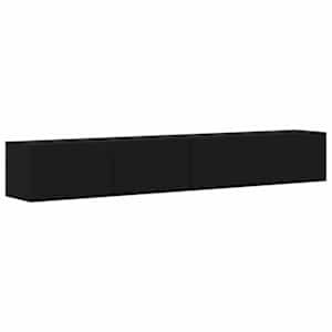 TV wall cabinet 2 pcs Černá 98 x 31 x 29,5 cm kompozitní dřevo - obrázek 2