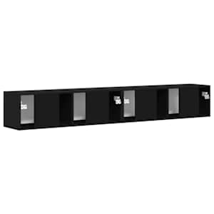 TV wall cabinet 2 pcs Černá 98 x 31 x 29,5 cm kompozitní dřevo - obrázek 9