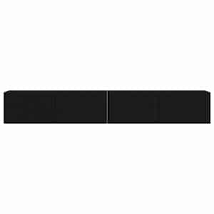 TV wall cabinet 2 pcs Černá 98 x 31 x 29,5 cm kompozitní dřevo - obrázek 7