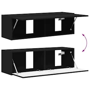 TV wall cabinet 2 pcs Černá 98 x 31 x 29,5 cm kompozitní dřevo - obrázek 12