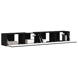 TV wall cabinet 2 pcs Černá 98 x 31 x 29,5 cm kompozitní dřevo - obrázek 3