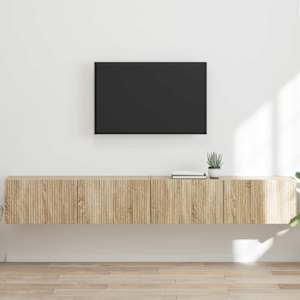 TV wall cabinet 2 pcs Sonoma 98 x 31 x 29,5 cm kompozitní dřevo - obrázek 1
