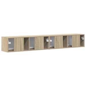 TV wall cabinet 2 pcs Sonoma 98 x 31 x 29,5 cm kompozitní dřevo - obrázek 9