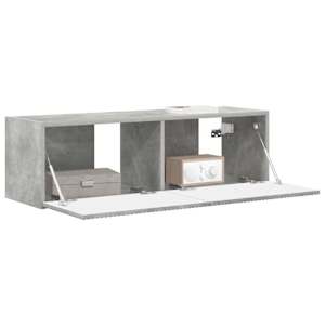 TV wall cabinet Beton 98 x 31 x 29,5 cm kompozitní dřevo - obrázek 3