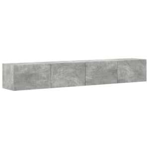 TV wall cabinet 2 pcs Beton 98 x 31 x 29,5 cm kompozitní dřevo - obrázek 2