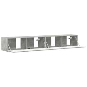 TV wall cabinet 2 pcs Beton 98 x 31 x 29,5 cm kompozitní dřevo - obrázek 6