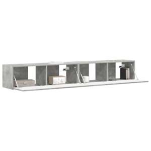 TV wall cabinet 2 pcs Beton 98 x 31 x 29,5 cm kompozitní dřevo - obrázek 3