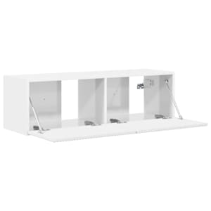 TV wall cabinet Lesklá Bílá 98 x 31 x 29,5 cm kompozitní dřevo - obrázek 4