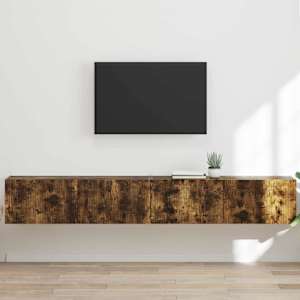 TV wall cabinet Nástěnný 2 pcs Kouřový dub 98 x 31 x 29,5 cm - obrázek 1