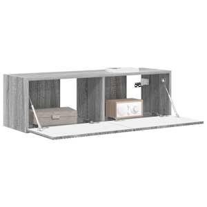 TV wall cabinet Šedá Sonoma 98 x 31 x 29,5 cm kompozitní dřevo - obrázek 3
