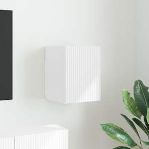 TV wall cabinet Nástěnný Bílá 30 x 31 x 40 cm kompozitní dřevo - obrázek 1