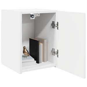 TV wall cabinet Nástěnný Bílá 30 x 31 x 40 cm kompozitní dřevo - obrázek 3