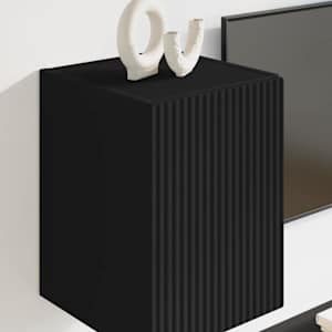 TV wall cabinet Nástěnný Černá 30 x 31 x 40 cm kompozitní dřevo - obrázek 4