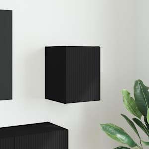 TV wall cabinet Nástěnný Černá 30 x 31 x 40 cm kompozitní dřevo - obrázek 1