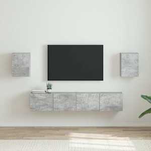 TV wall cabinet 2 pcs Beton 30 x 31 x 40 cm kompozitní dřevo - obrázek 1