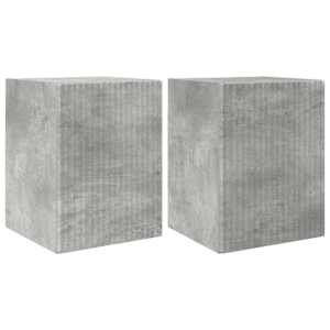 TV wall cabinet 2 pcs Beton 30 x 31 x 40 cm kompozitní dřevo - obrázek 2