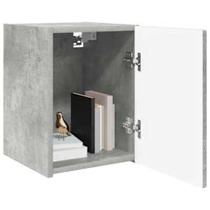 TV wall cabinet 2 pcs Beton 30 x 31 x 40 cm kompozitní dřevo - obrázek 3