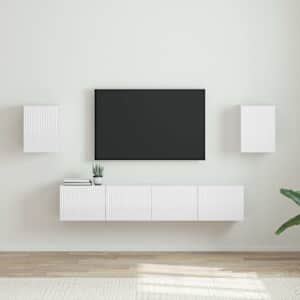 TV wall cabinet Nástěnný 2 pcs Lesklá Bílá 30 x 31 x 40 cm - obrázek 1