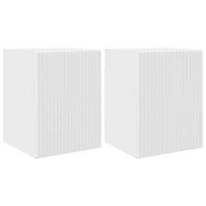 TV wall cabinet Nástěnný 2 pcs Lesklá Bílá 30 x 31 x 40 cm - obrázek 2