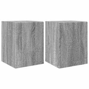 TV wall cabinet Nástěnný 2 pcs Šedá Sonoma 30 x 31 x 40 cm - obrázek 2